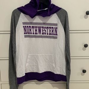 NORTHWESTERN LONG SLEEVE T-SHIRT HOODIE